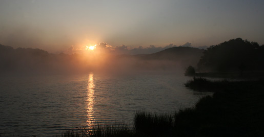 Een mooie ochtend van het Lac du Tolerme