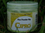 Test: Cipro fluo powder dip